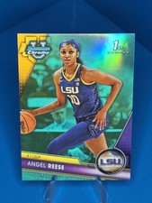 2023-24 Bowman Chrome University Angel Reese #49 Aqua /299 1st Bowman RC LSU