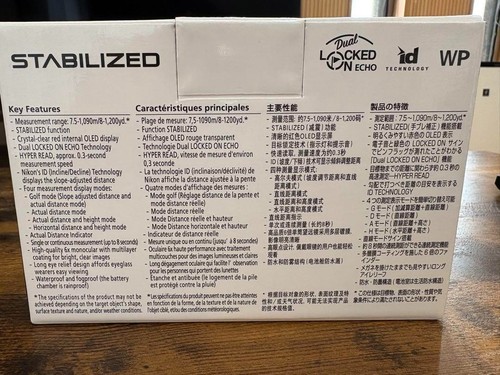 Nikon COOLSHOT Pro II stabilisierter Golf Laser Entfernungsmesser weiß Japan - Bild 5 von 5