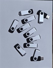 Black 4G USB 2.0 Flash Drive Rotating U Disk Pen Thumb Drive LOT 100 units