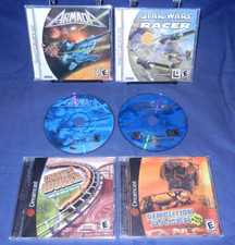 Sega Dreamcast; Armada, Star Wars Ep. 1 Racer, Coaster Works, Demolition Racer
