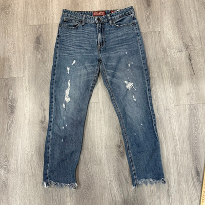 Lucky Brand Sienna Slim Boyfriend Jeans Women s 2/26 Distressed Raw Hem