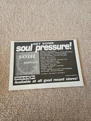 #ad TBOOKM22 MAGAZINE ADVERT 5X8quot; SOUL PRESSURE BEVERLEY KNIGHT DANIEL WALKER GBP 5.99