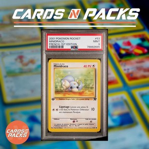 Carte Pokemon Minidraco 53/82 Team Rocket Edition 1 PSA 9