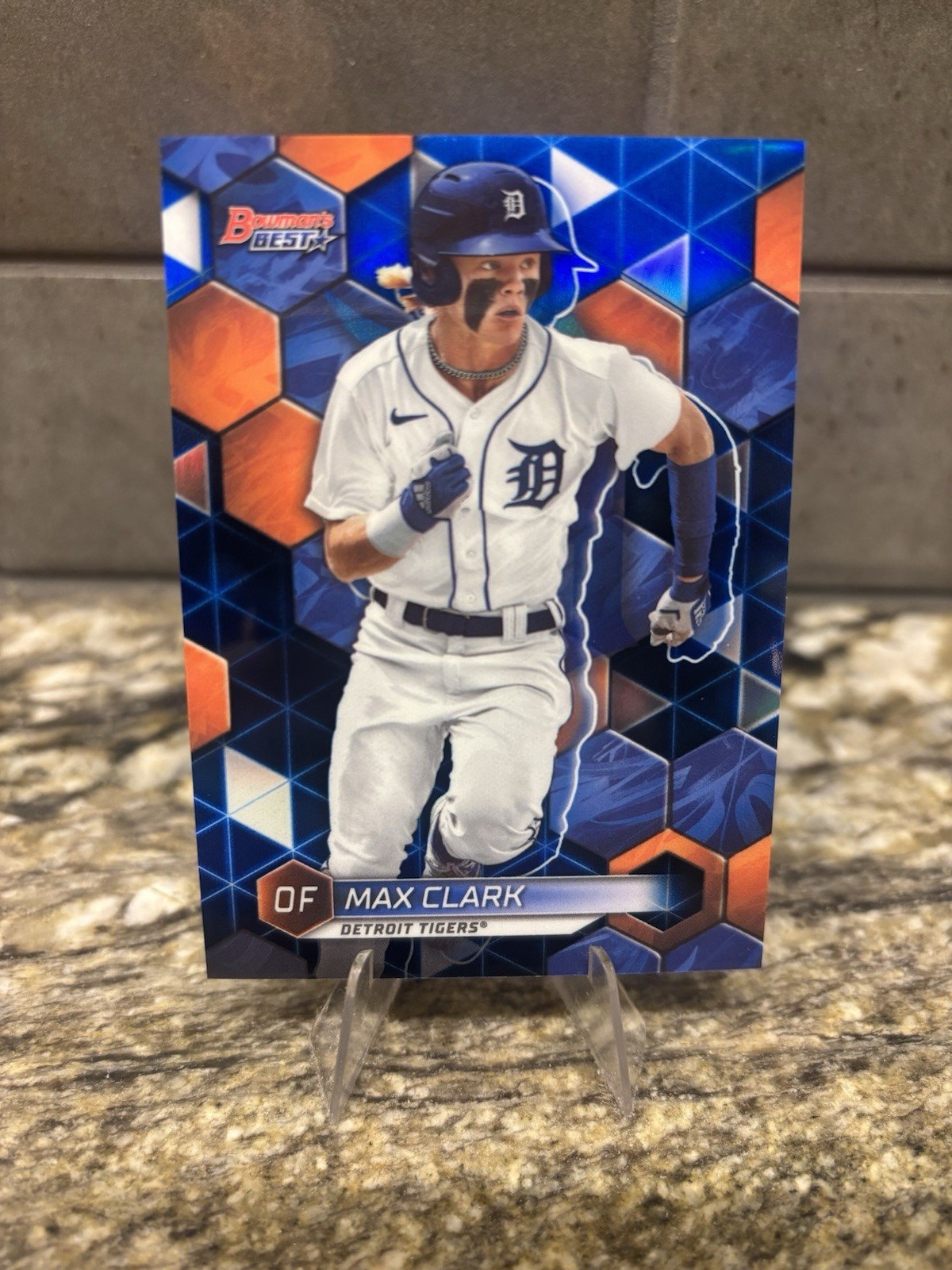 Max Clark 2023 Bowman's Best Top Prospects Wave Refractor #TP-23 - Blue /150