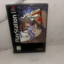 NO GAME Street Fighter Alpha Warriors PlayStation 1 PS1 Longbox Box Manual Only