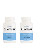 GlucoTrust Blood Sugar Support Supplement – Glucose Control – 120 Capsules