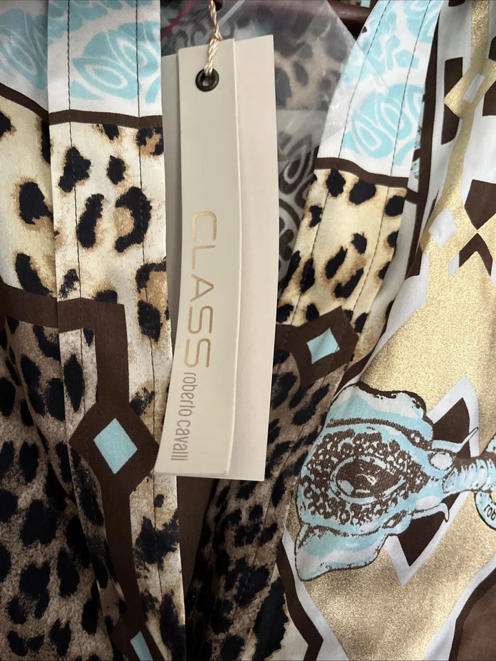 Roberto Cavalli класса Cavalli блузка шелковый принт - Изображение 4 из 4