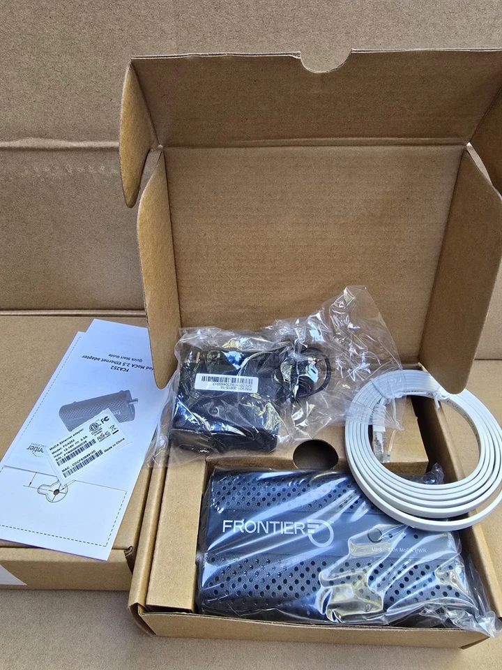 2 PACK   FRONTIER FCA252 MoCa 2.5 Ethernet Cable Network Adapter BRAND NEW. - Image 3 of 3
