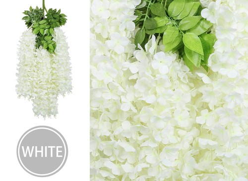 24 Pack (Total 86.4 Feet) Artificial Fake Wisteria Vine Rattan Hanging Garlan... - Picture 3 of 9