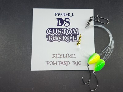 Pompano surf fishing rig high low bullet float rig sand flea whiting snapper