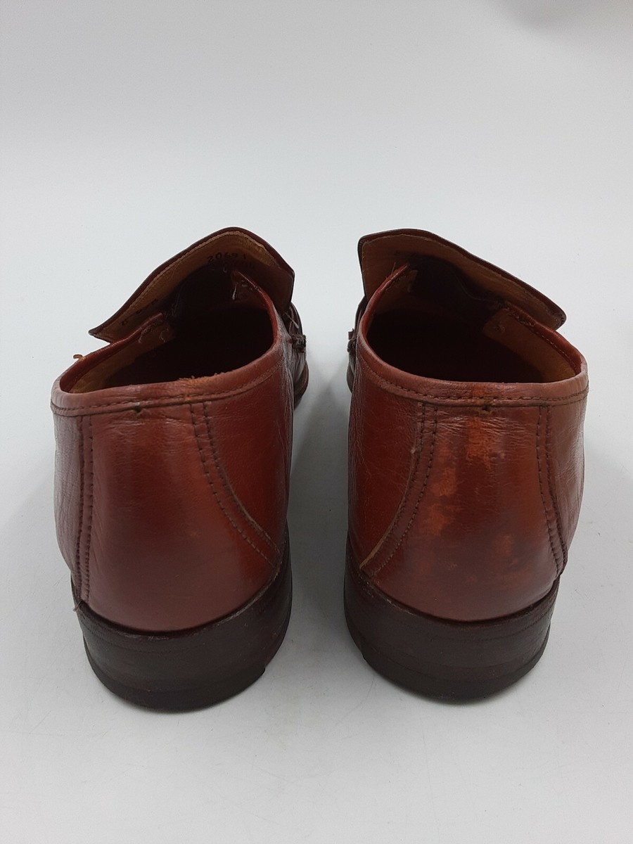 Johnston & Murphy Aristocraft Men\'s Brown Loafers ?? Vintage Johnston Murphy Aristocraft European Leather Loafer  main image 4