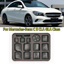 x14 Button Repair Stickers For Mercedes-Benz C E CLA Interior Trim Car Parts