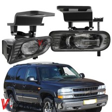 Pair Led Fog Lights Lamps For Chevy Silverado 1500 2500 1999-2002 3500 01-02