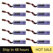 10x BR-AG 3V 1800mah Non-Rechargeable Lithium Battery with Plug for Alarm System