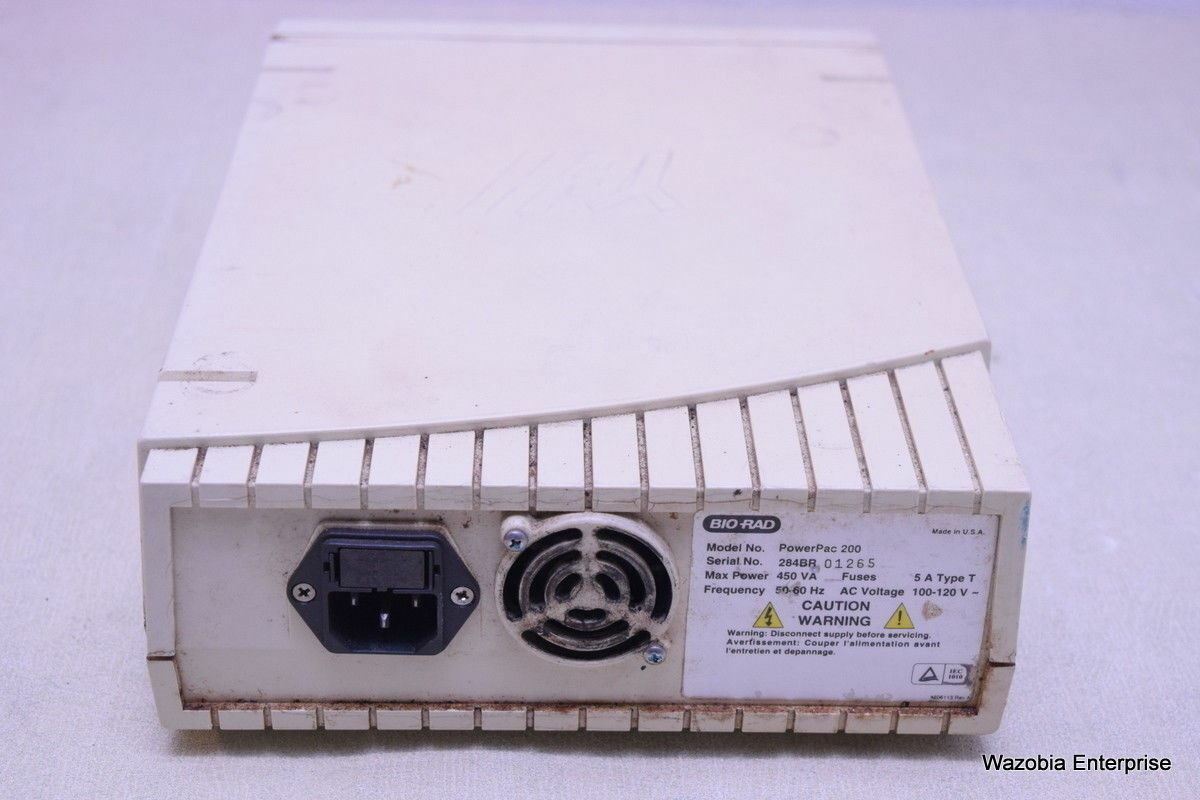 BIO-RAD POWER PAC 200 ELECTROPHORESIS POWER SUPPLY