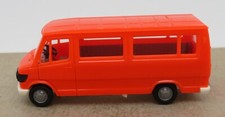 MICRO HERPA HO 1/87 MINIBUS VAN MERCEDES-BENZ MB 207 D ORANGE FLUO  no box