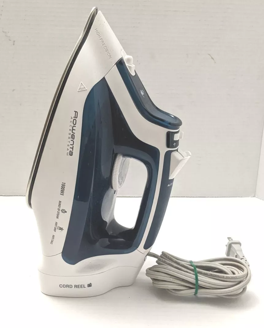Rowenta DW2191 Access Steam 1500 Watt Cord Reel Steam Iron Stainless Steel