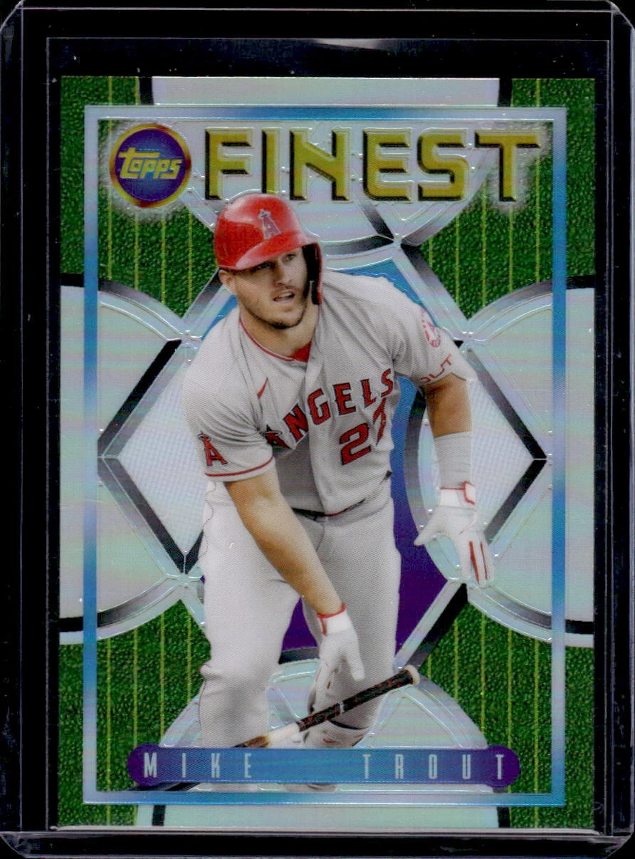 Mike Trout 2022 Topps Finest Flashbacks #42 Refractor