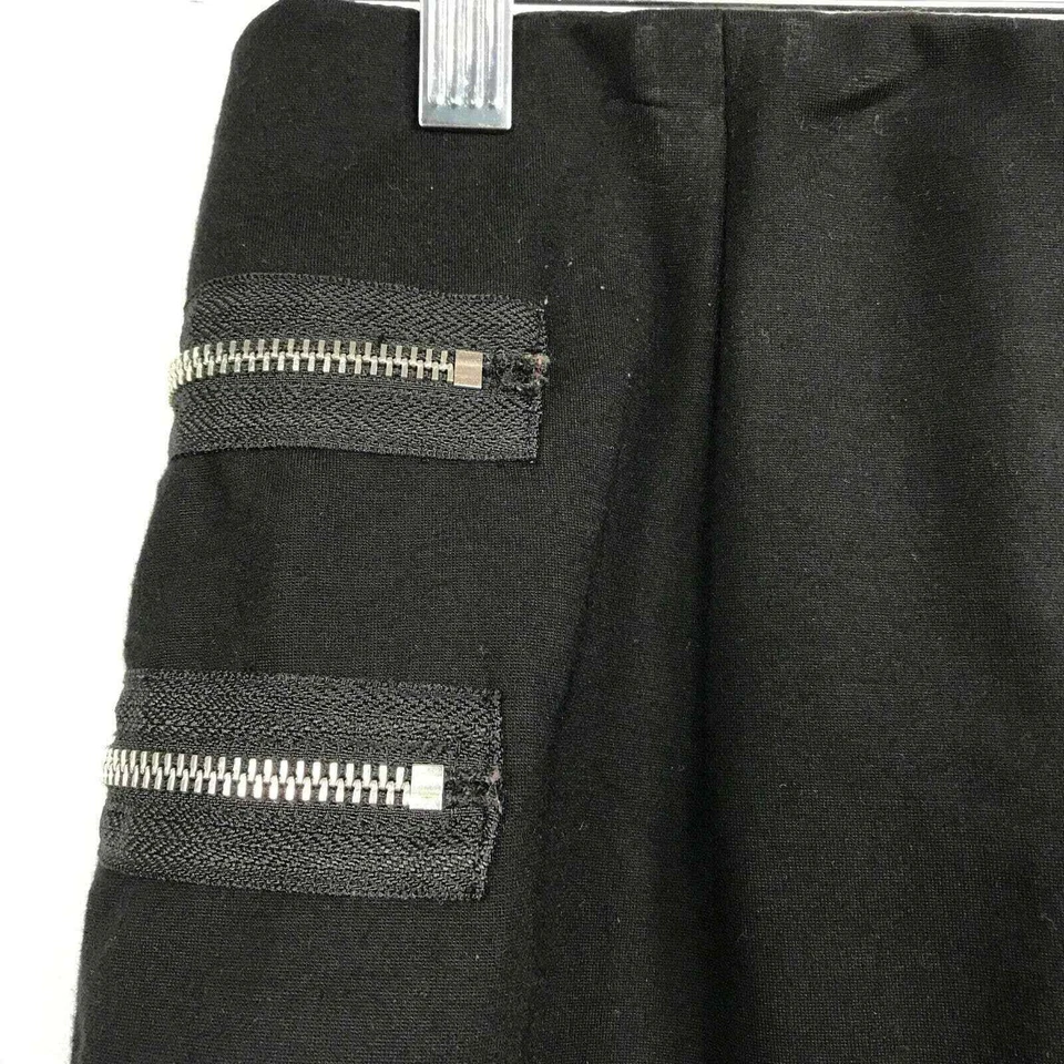 Falda para mujer G.I.L.I Got It Love It talla 10 negra elástica tejida cremallera lápiz Foto 4 de 4