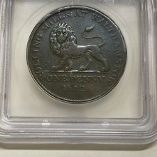 1812 Great Britain 🇬🇧 Essex Walthamstow One Penny Token ICG VF30 Details