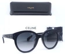 CELINE CL40169F 01B POLISHED BLACK/GREY GRADIENT LENS AUTHENTIC SUNGLASSES 56-20