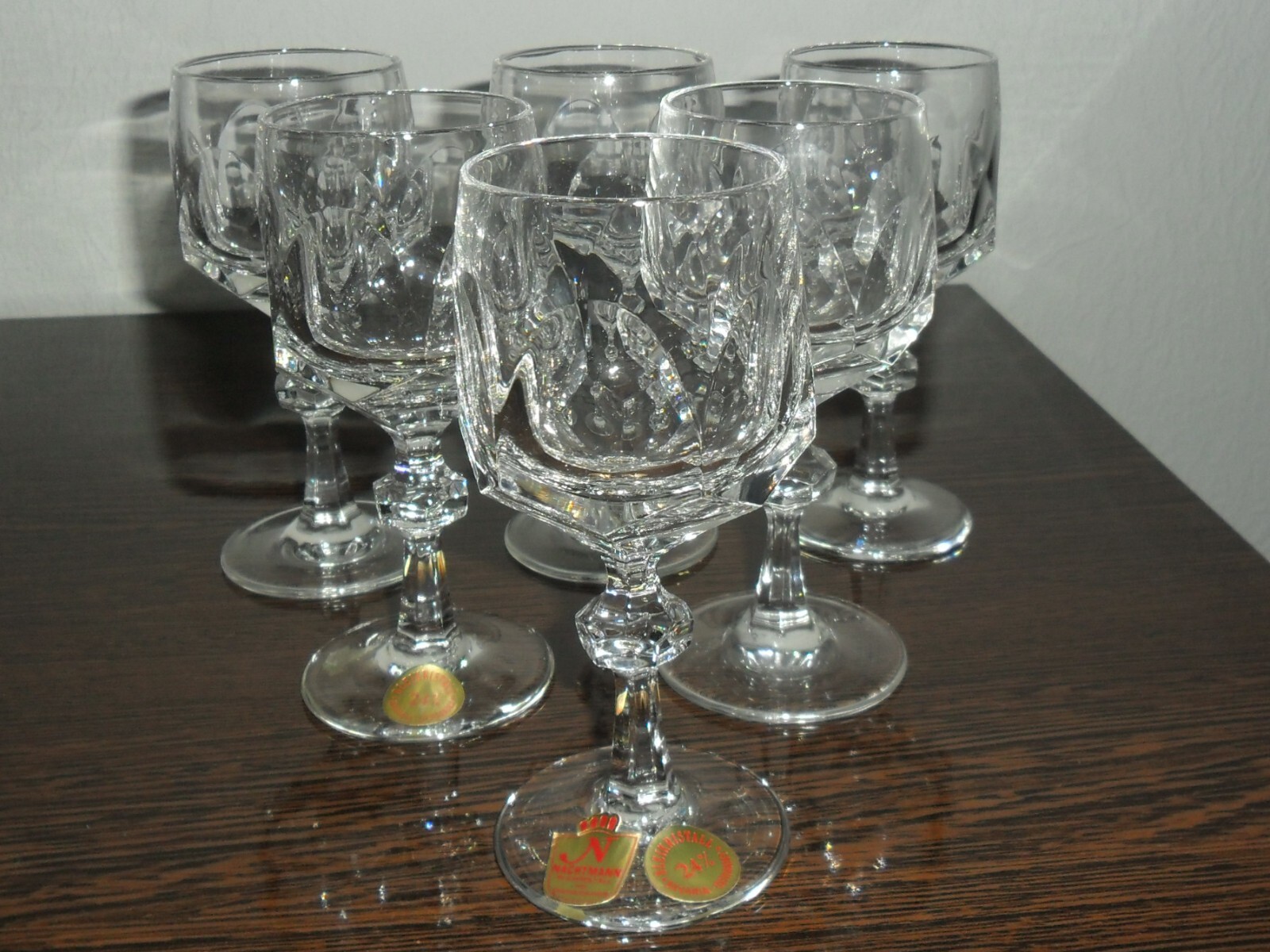 6 St. Nachtmann Alexandra Weingläser Südwein Portwein Sherry Gläser Bleikristall