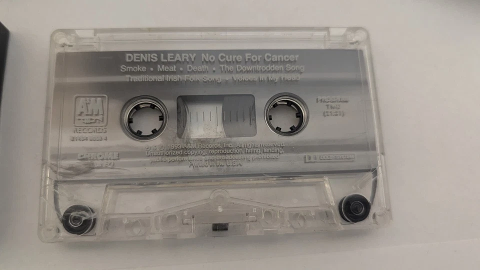 No Cure for Cancer by Denis Leary Cassette 1993 A&M Tested Working 31454 00554 - Image 2 of 4