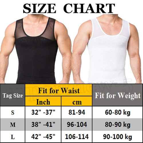 Männer Gynäkomastie präoperative postoperative Brustmappe Ordner Tank Abnehmen Shapewear - Bild 2 von 27