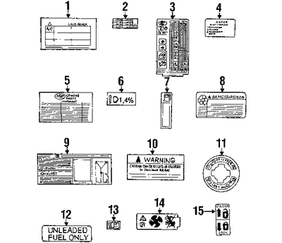 NIB OEM Land Rover Discovery Label BAC000560