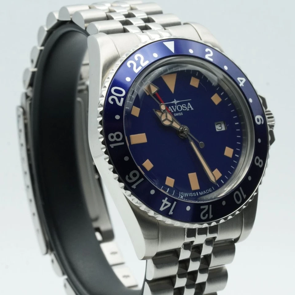 DAVOSA TERNOS DIVER QAURTZ HERREN UHR STAHL NEUWERTIG 40MM 1023.505 PAPIERE M022 - Bild 2 von 4