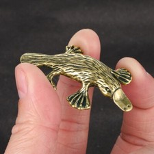 Brass Platypus Figurine Statue House Office Decoration Animal Figurines Toys