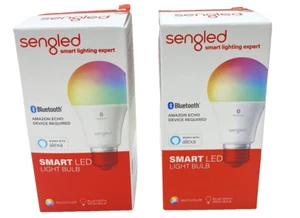 Sengled Smart Light Bulbs Bluetooth Mesh Color LED Alexa Control 2 Pc New