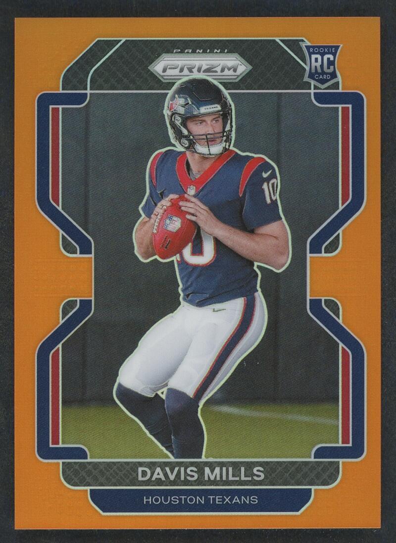 2021 Davis Mills Panini Prizm Orange Prizm #352 RC /249