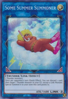 Yugioh! LP Some Summer Summoner - SOFU-EN049 - Super Rare - 1st Edition Lightly 