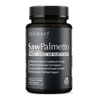 Saw Palmetto Premium, Hair Loss Protection, Prostate & Urinary & Male Health