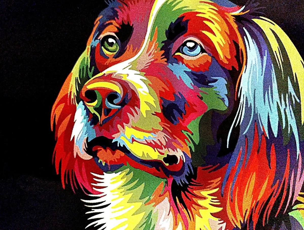 Dog painting acrylic 2025