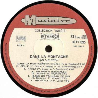 Gilles Dreu - Dans La Montagne LP Album Comp Vinyl Schallplatte 93339