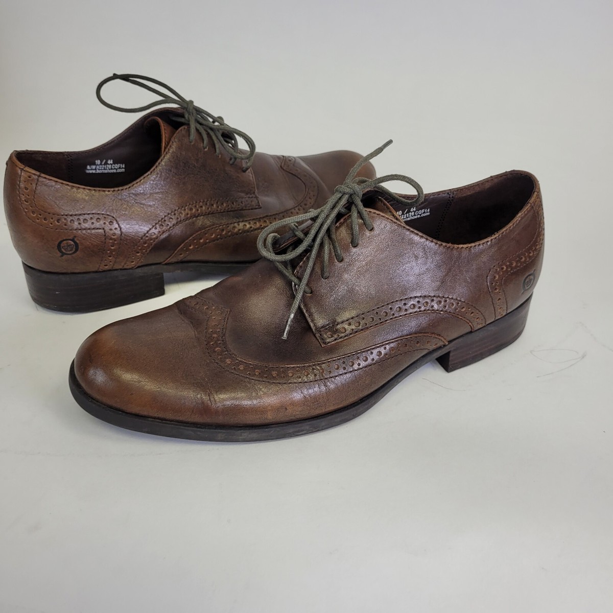 Born Shoes Mens Size 10 Shoes Oxfords Brown Lace Round toe  display picture 2