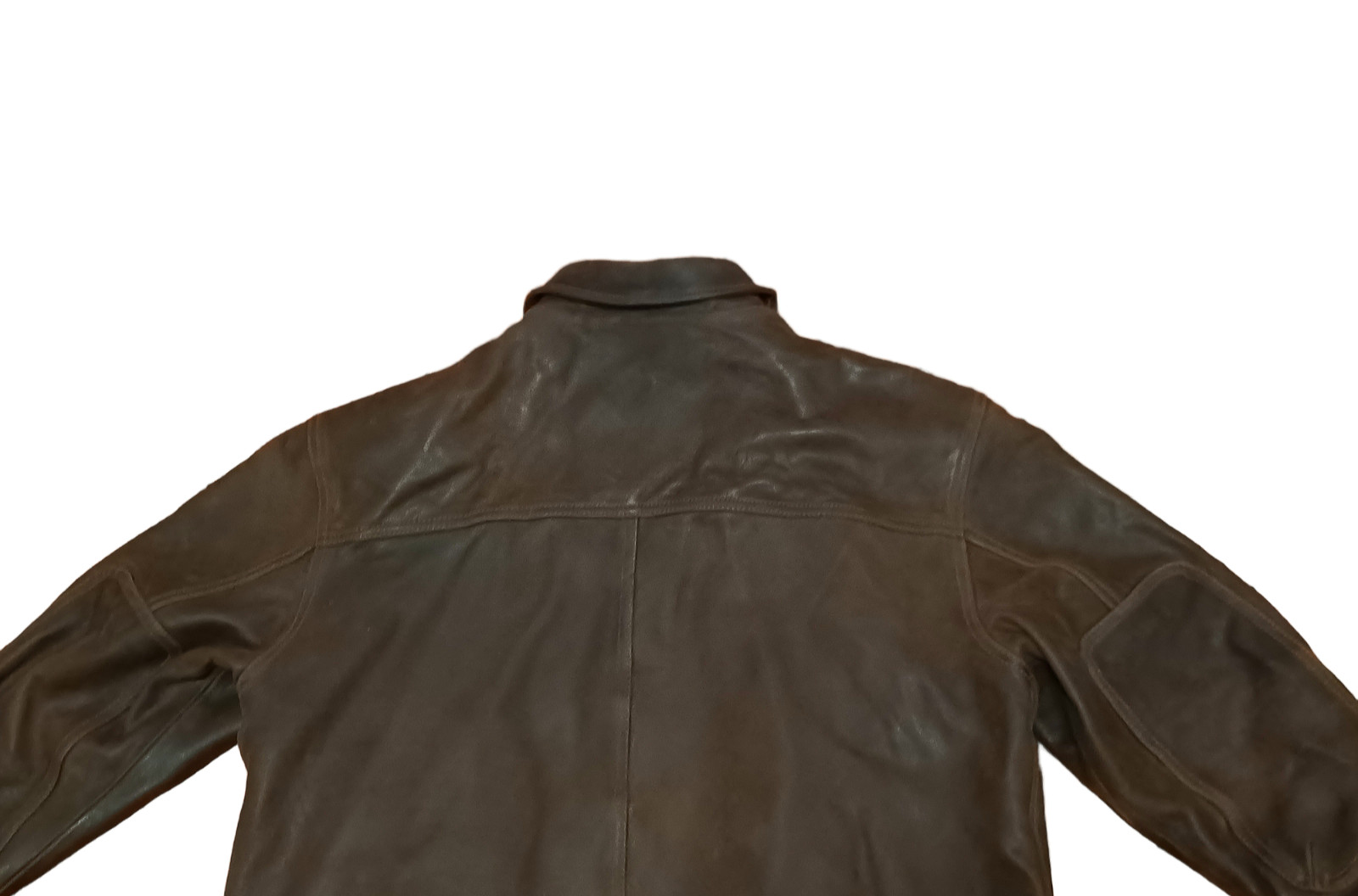 Vintage 80s St Johns Bay Brown Leather Bomber Jacket, Large image 7