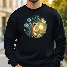 Gecko with Dandelions Sweatshirt Cosy and Perfect for Any Occasion S to 4XL