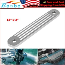 Marine Supply Support Plate for Lower Bolt Holes, 12" x 2", Holes 10" OC