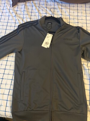 adidas Men's Essentials 3-Stripes Tricot Track Top DU0448 | eBay