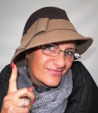 Damen Hut 30er Wollhut Damenhüte Anlasshüte Damenmütze Winterhut Farbauswahl