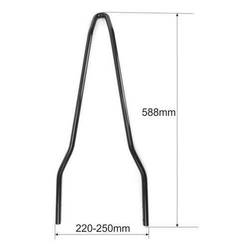 SCHIENALINO SISSY BAR SPORTSTER DYNA SOFTAIL ARCHETTO CROMATO