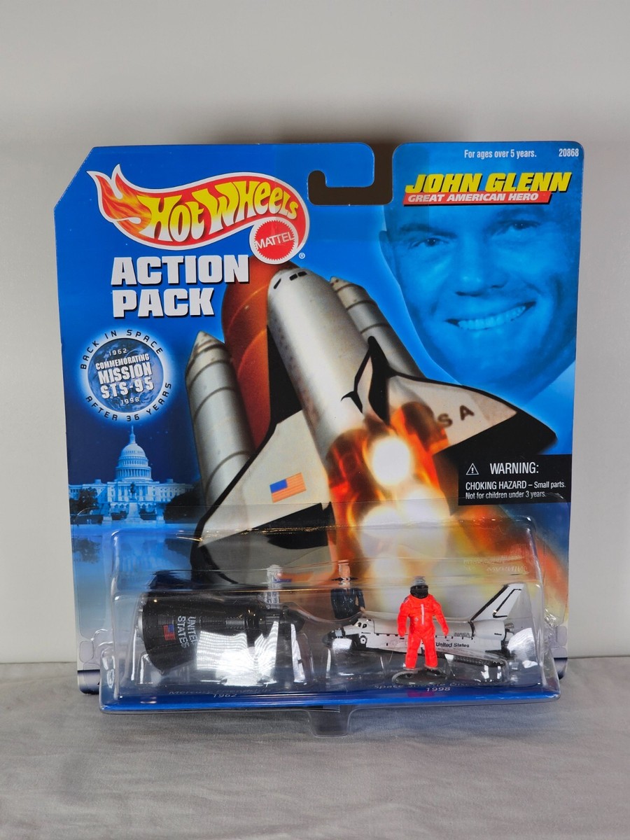Hot Wheels 1998 Action Pack John Glenn Great American Hero
