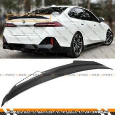 For 2024-25 BMW G60 530i i5 G90 M5 PSM Style Highkick Carbon Fiber Trunk Spoiler