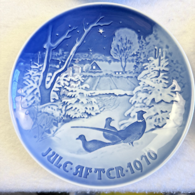 7 Bing & Grondahl B&G Christmas Plates Copenhagen Denmark 1968 69