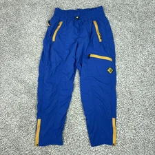 Outdoor Afro X REI Coop Pants Womens 14 Blue Hiking Zip Nylon Stretch Trail Gorp