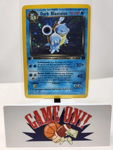 Pokemon Dark Blastoise 3/82 Team Rocket 1st Edition Holo Rare LP sc