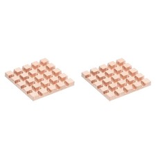 2 Pcs Copper Heatsink 20x20x2mm, Heat Sink Cooler Radiator for Raspberry Pi